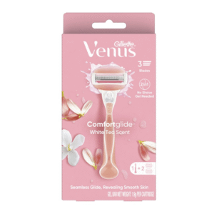 medium (44) GILLETTE VENUS COMFORT GLIDE WHITE TEA RAZOR 2UP